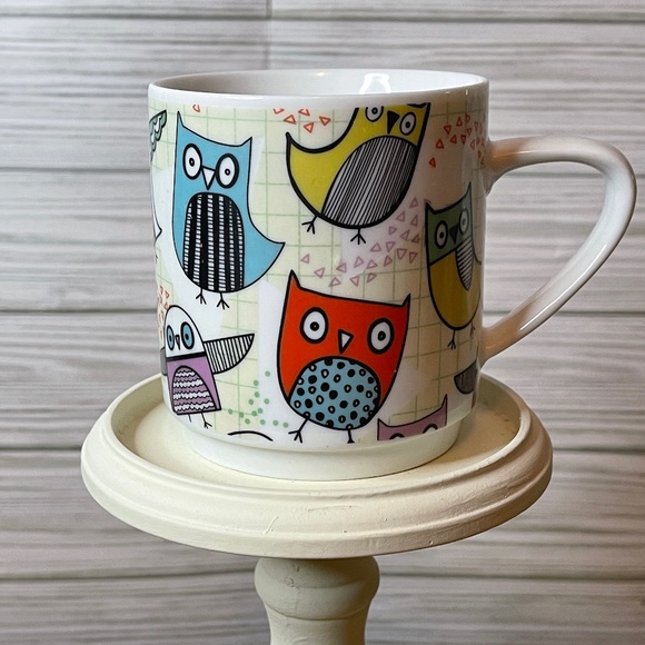 Owls by Creative Tops Ltd. Multicolor Owl Coffee Mug - Picture 3 of 7